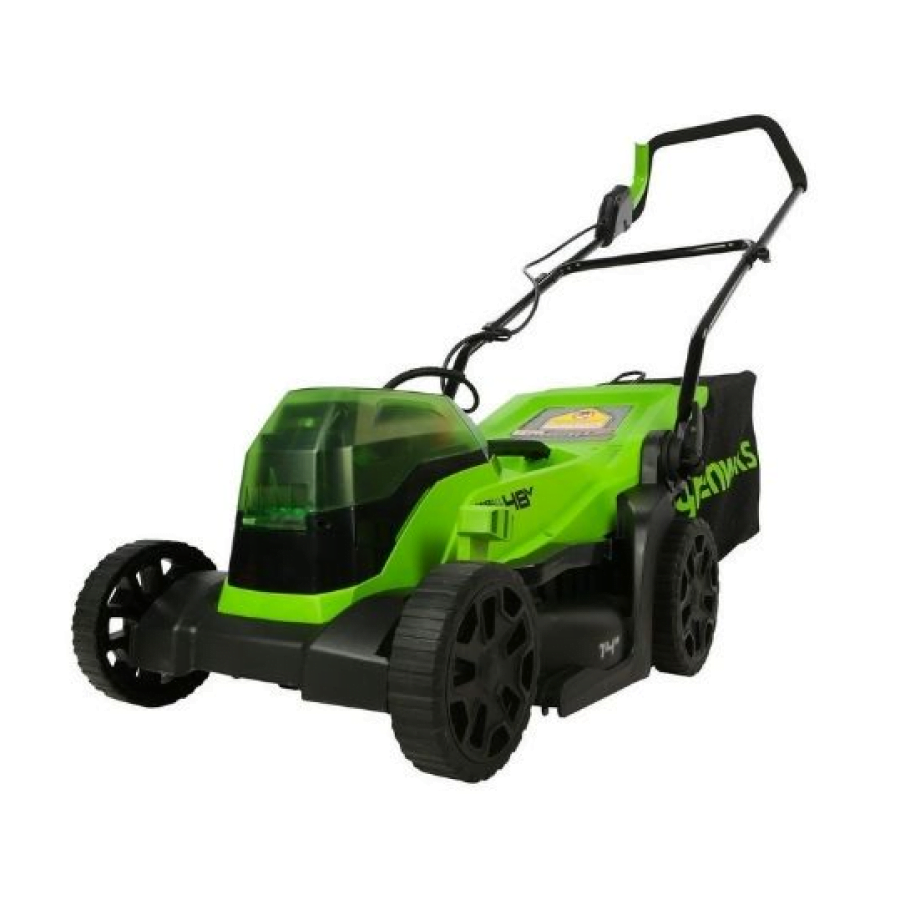 מכסחת דשא נטענת Greenwork 48V- סכין כיסוח 36 ס"מ