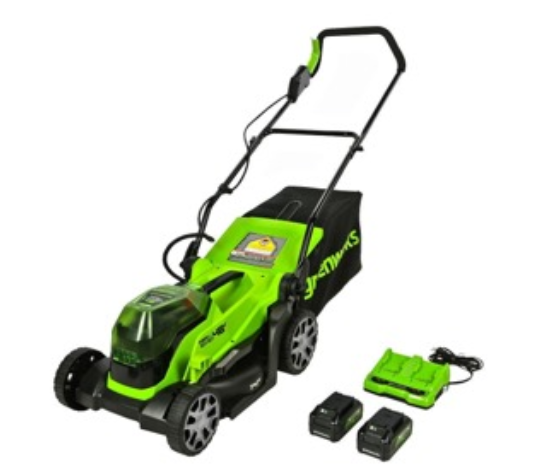 מכסחת דשא נטענת גרינוורקס ,greenworks 48V כולל 2 סוללות ומטען