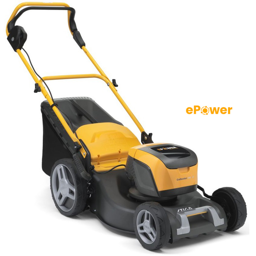 מכסחת דשא נטענת דחיפה 48V רוחב כיסוח: 46 ס"מ קולקטור 548e + סוללה 4Ah סטיגה